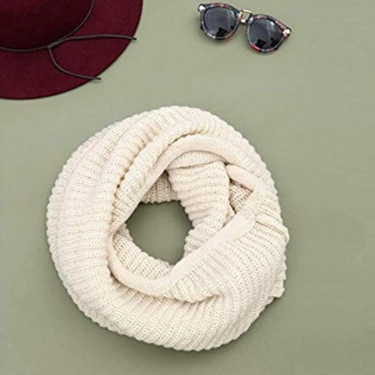 Dimore Women's Winter Knit Infinity Scarf