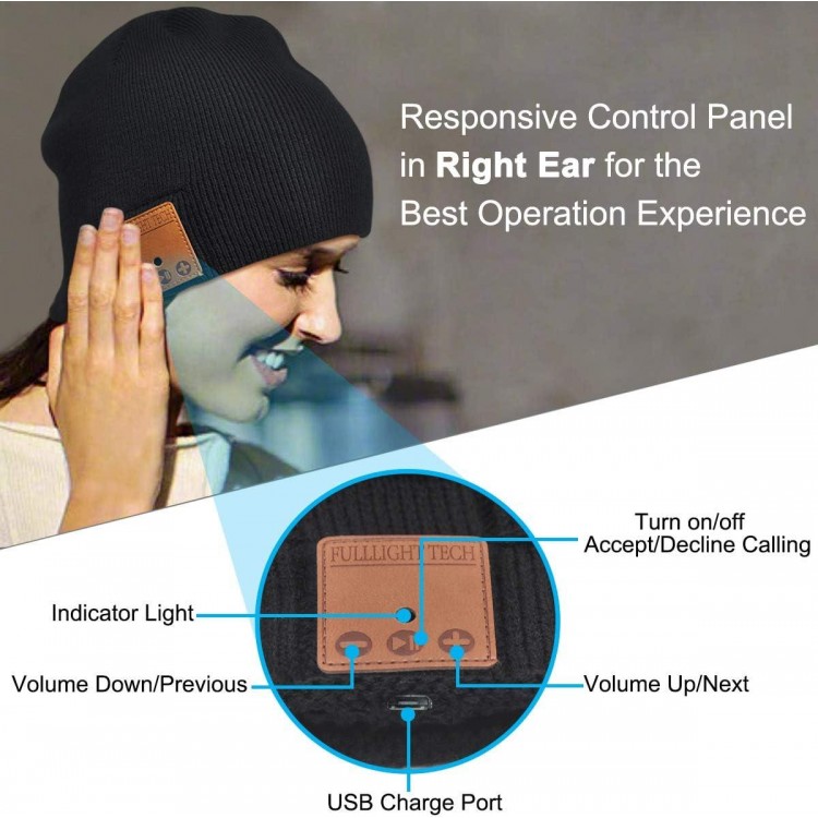 Bluetooth Beanie Headphones Hat Unique Christmas Tech Gifts