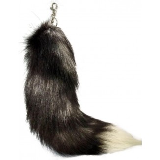 Alpertie Fluffy Real Fox Fur faux Tail Keychain