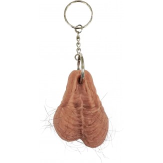 Unthyoo Funny Hairy Keyring Gift for Him Her Boy Girl
