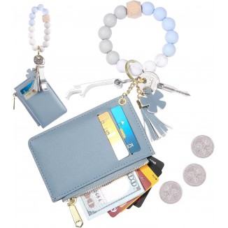 DOMUUH Wristlet Bracelet Keychain Wallet