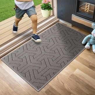 Villsure Door Mat Indoor, Front Doormats Outdoor, Washable Low Pile Floor Door Mats