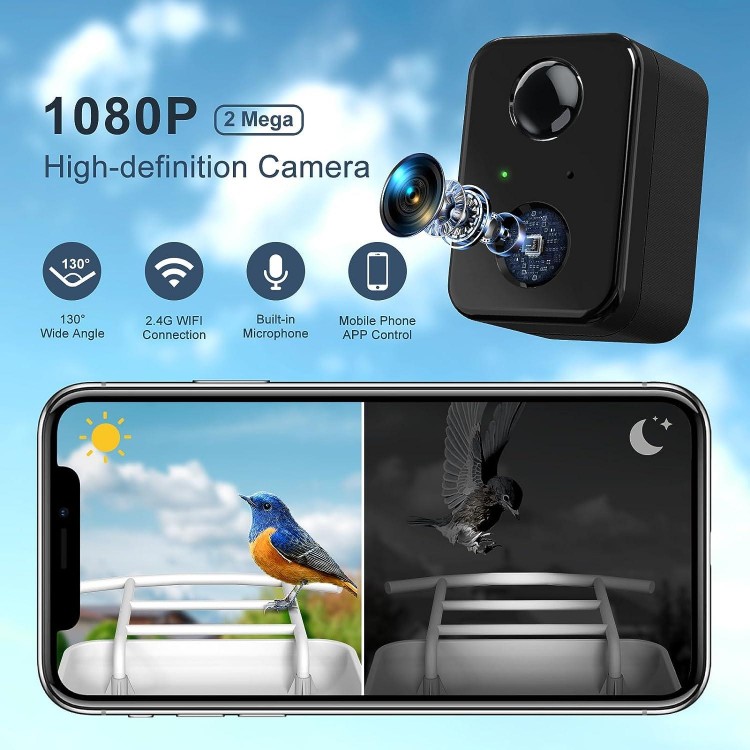 BROAIMX Smart Bird Feeder Camera, 1080P HD Camera Auto Capture Bird Videos & Solar Panel