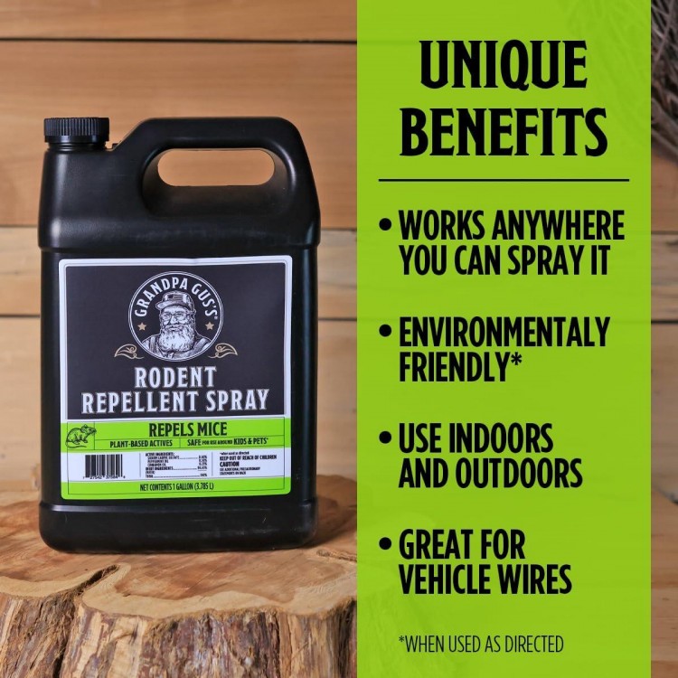 Grandpa Gus's Rodent Repellent Spray , Repel Mice and Stop Rats