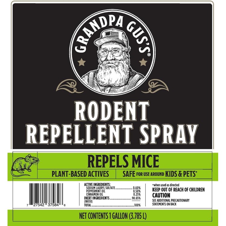 Grandpa Gus's Rodent Repellent Spray , Repel Mice and Stop Rats