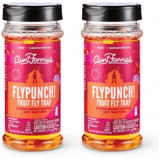 Aunt Fannie’s FlyPunch Fruit Fly Trap: for Indoor and Kitchen Use