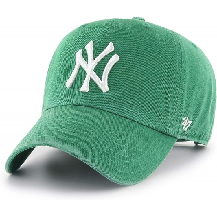 MLB New York Yankees '47 Brand Clean Up Adjustable Cap, One Size, Kelly