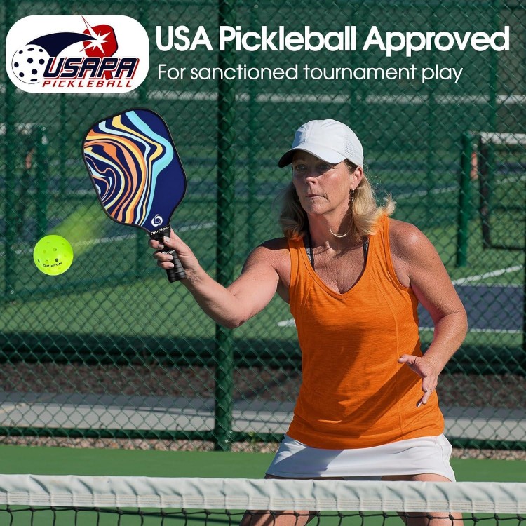 niupipo Pickleball Paddles,Fiberglass Surface, Polypropylene Honeycomb Core