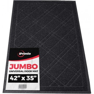 SlipToGrip Universal Door Mat, Plaid Design - Anti Slip, Durable & Washable