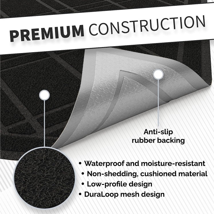 SlipToGrip Universal Door Mat, Plaid Design - Anti Slip, Durable & Washable