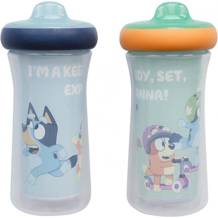 Insulated Sippy Cups - Dishwasher Safe Spill Proof Toddler Cups