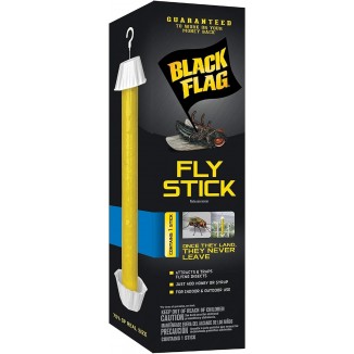 Black Flag Fly Stick, Trap Houseflies and Flying Insects
