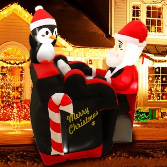 Christmas Inflatable Outdoor Decorations with LED Light
