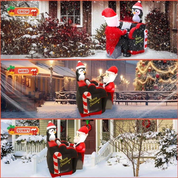 Christmas Inflatable Outdoor Decorations with LED Light