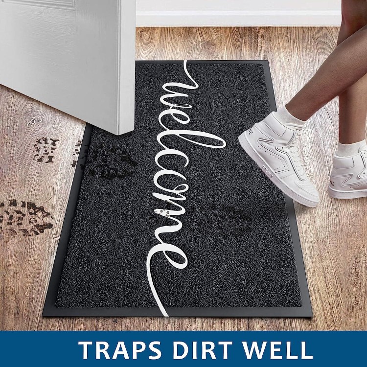 EARTHALL Funny Welcome Mats, Front Door Mat for Outside Entry