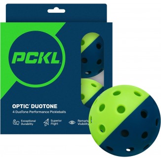 PCKL Optic Speed Pickleball Balls | Choose Indoor or Outdoor | 4 Pack of Balls
