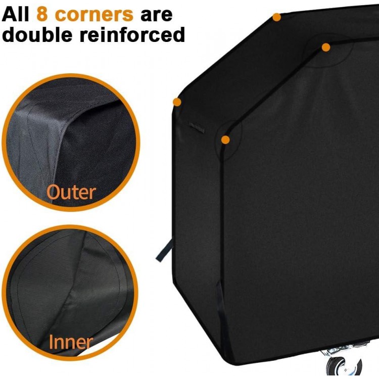 Heavy Duty Waterproof Canvas Flat Top Gas Grill Cover for Blackstone