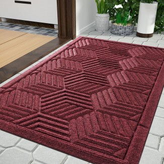 Yimobra Front Entrance Door Mat, Durable Natural Rubber