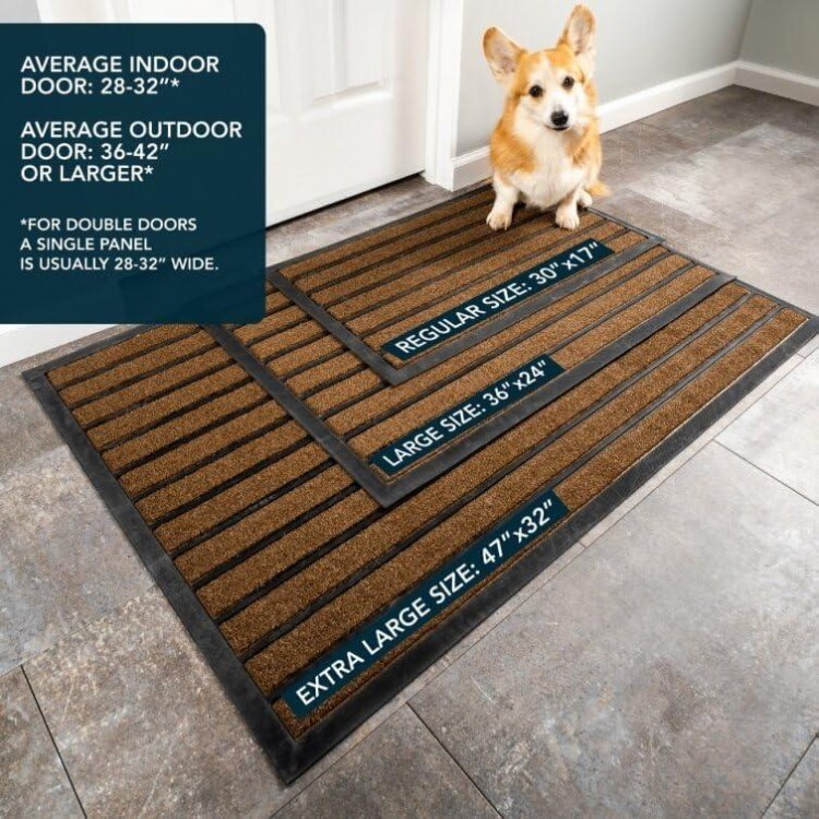 ubdyo Extra Durable Door Mat - Dirt Trapping Outdoor Welcome Mats