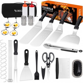 Beichen Griddle Accessories Kit,  Stainless Steel Flat Top Grill Tools Set