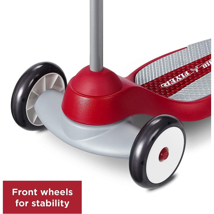 Radio Flyer My 1st Scooter, Kids and Toddler 3 Wheel Scooter, Red Kick Scooter