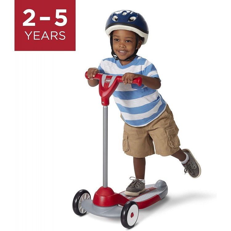 Radio Flyer My 1st Scooter, Kids and Toddler 3 Wheel Scooter, Red Kick Scooter