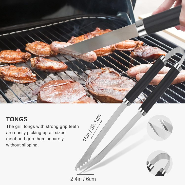 grilljoy 30PCS BBQ Grill Tools Set with Meat Claws