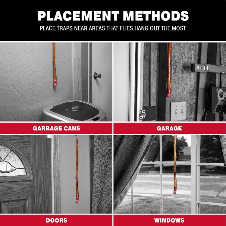 Catchmaster Fly Ribbon, Bug & Fly Traps for Indoors and Outdoors