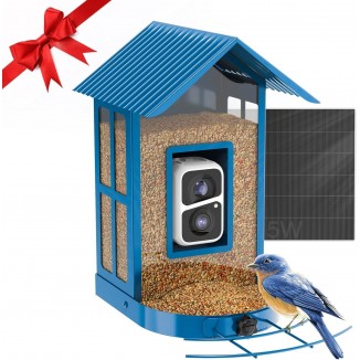 SOLIOM Bird Feeder with Camera Wireless Outdoor,IP65 Weatherproof,Metal Case