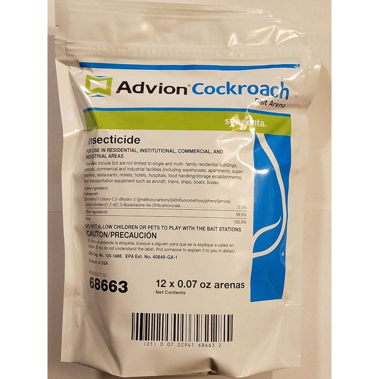 advion 68663 Arena 12ct Bag Cockroach Bait Station, White