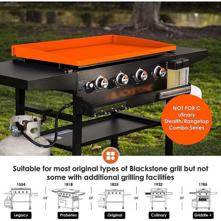 Upgraded Silicone Griddle Cover Mat Full-edge for Grill Blackstone