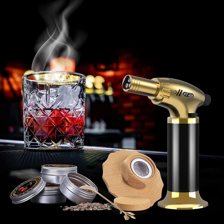 OGERY Cocktail Smoker Kit with Torch, Whiskey Smoker Kit