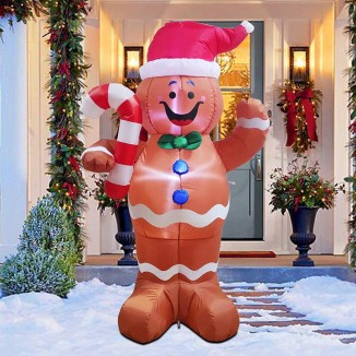 Joiedomi 5FT Christmas Inflatable Gingerbread Decorations