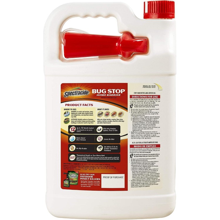 Spectracide Bug Stop Home Barrier Spray, Kills Ants, Roaches and Spiders On Contact