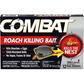 Combat Roach Killing Bait Stations for Small Roaches, Kills Roaches and Eggs