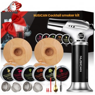 Cocktail Smoker Kit with Torch, Gifts for Men, Dad and Boyfriend (No Butane)