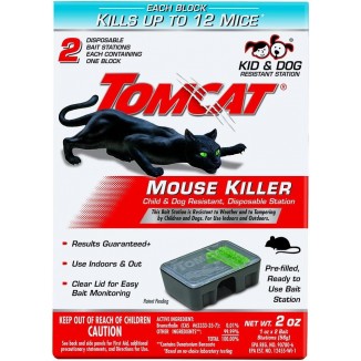 Tomcat Mouse Killer Disposable Station for Indoor/Outdoor Use - Child & Dog Resistant