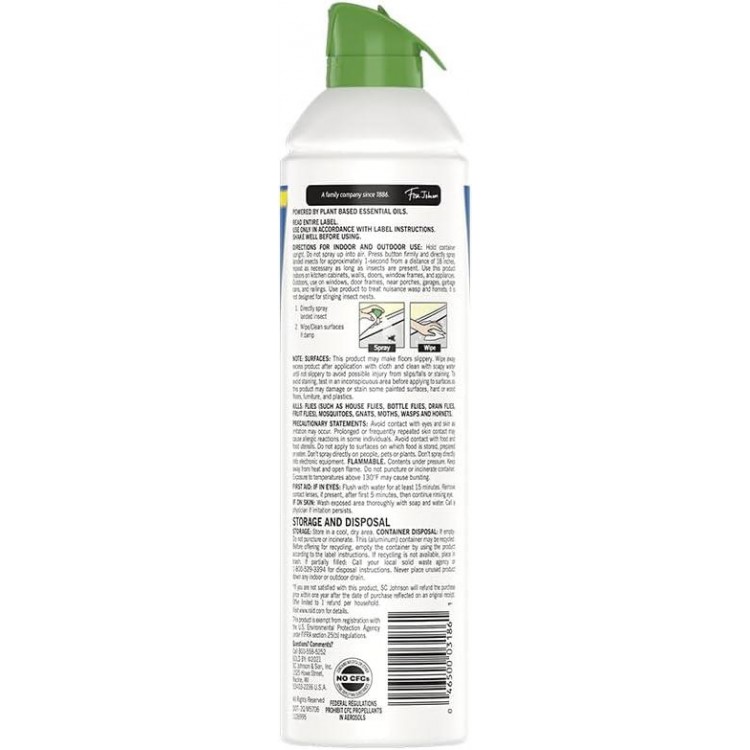  Gnat, and Mosquito Killer Aerosol Spray, Safe for Use Around Children and Pets