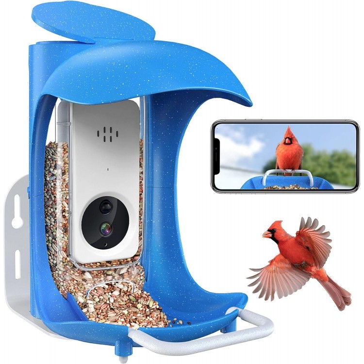 BirdDock Smart Bird Feeder with Camera, HD Visual Storage Feeders, Night Video Camera