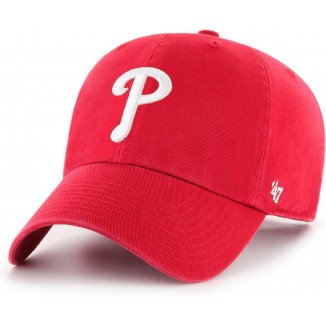 MLB Philadelphia Phillies '47 Clean Up Adjustable Hat, Red, One Size