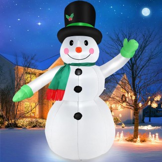7 FT Christmas Inflatables Snowman Outdoor Yard Decorations