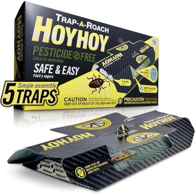 HOY HOY Trap A Roach - Bait Glue Traps,Sticky Pest Control Trap, Roach Killer