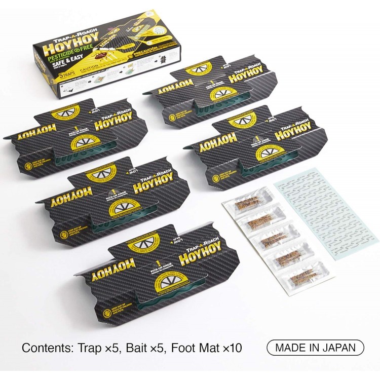 HOY HOY Trap A Roach - Bait Glue Traps,Sticky Pest Control Trap, Roach Killer