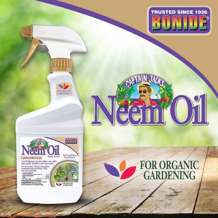  Multi-Purpose Fungicide, Insecticide and Miticide for Organic Gardening