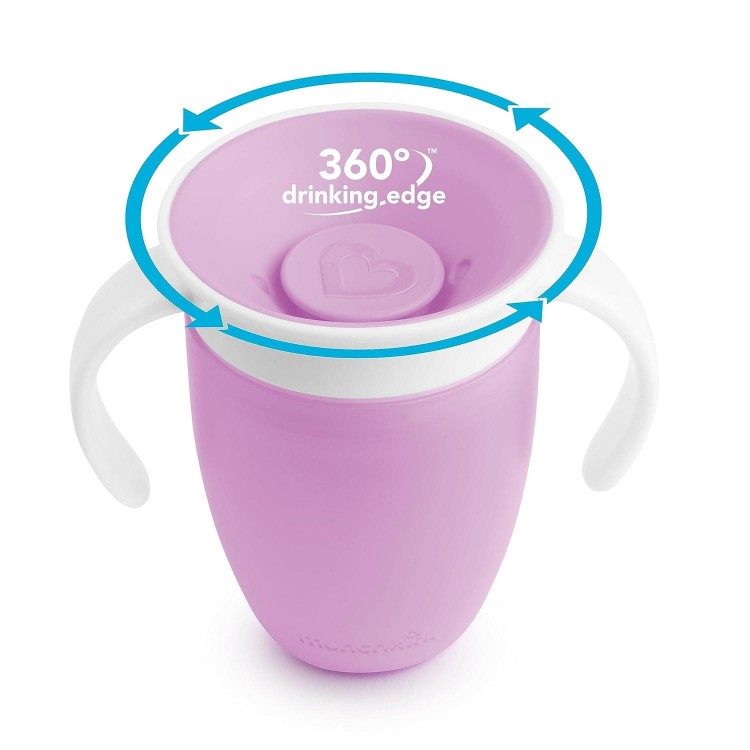 Munchkin Miracle 360 Trainer Sippy Cup with Handles, Spill Proof