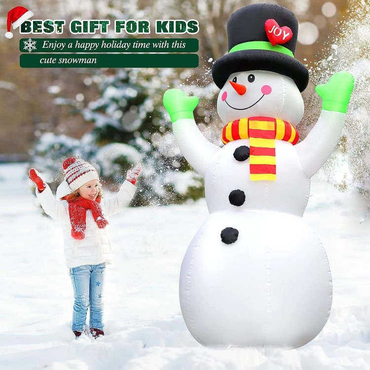 7 FT Christmas Inflatables Giant Snowman Outdoor Decorations