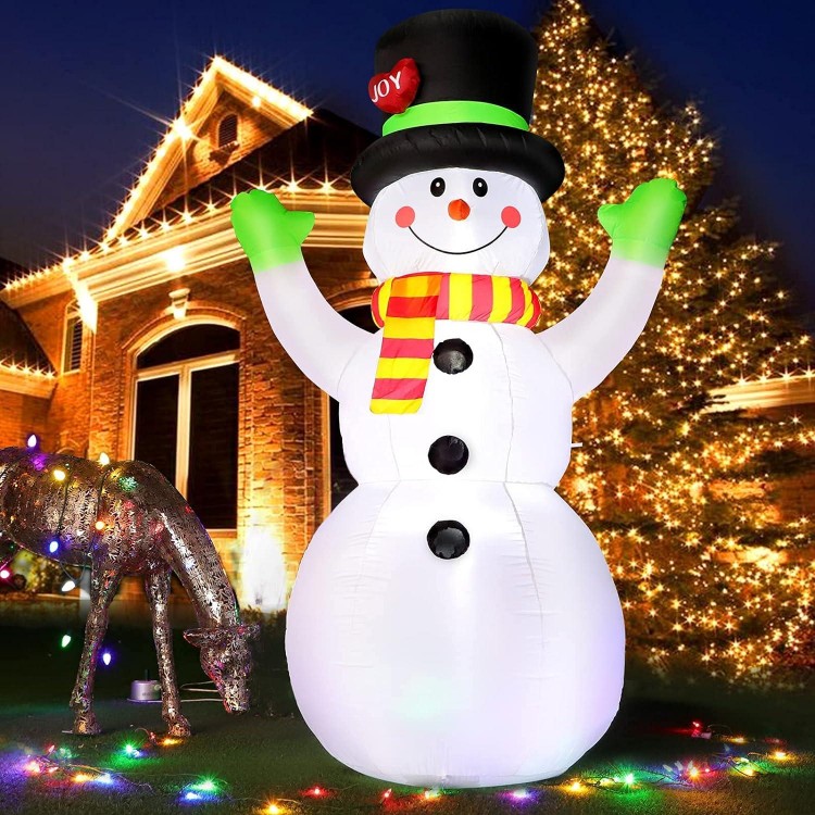 7 FT Christmas Inflatables Giant Snowman Outdoor Decorations