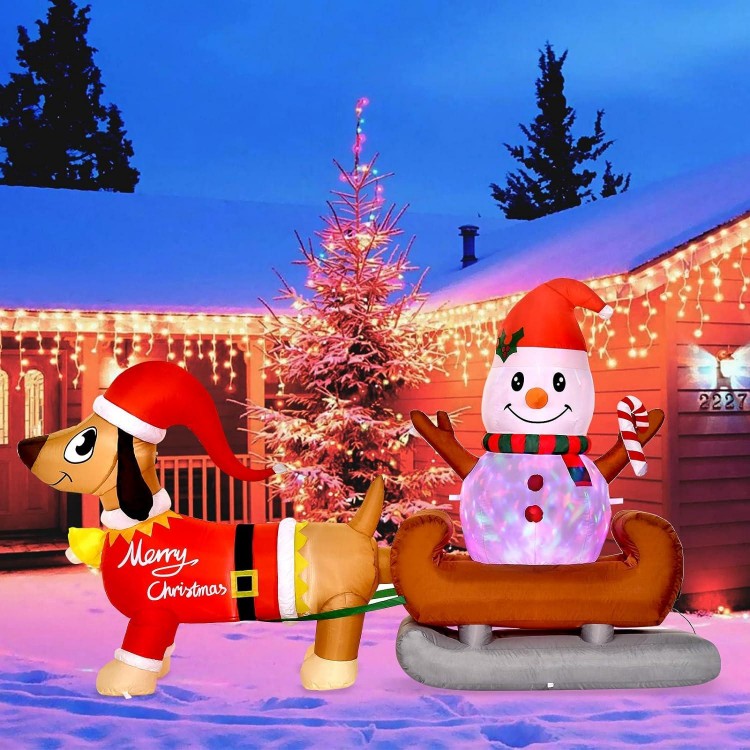8 Ft Christmas Inflatables Outdoor Decorations Yard Decorations Snowman