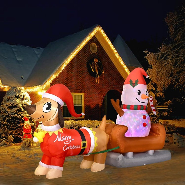 8 Ft Christmas Inflatables Outdoor Decorations Yard Decorations Snowman