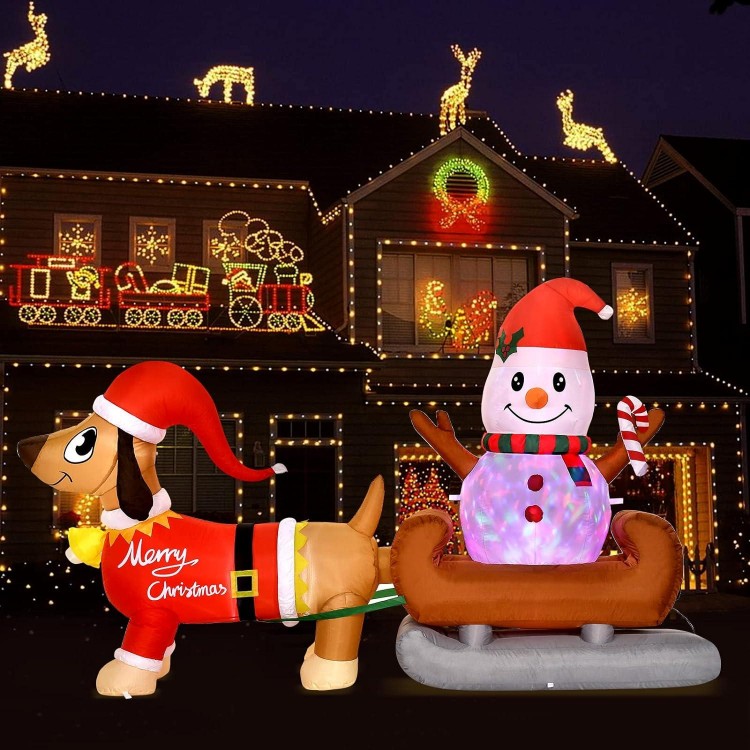 8 Ft Christmas Inflatables Outdoor Decorations Yard Decorations Snowman